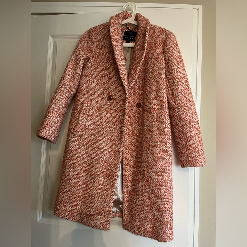 Jcrew nayla  Daphne Wool-Blend Italian Tweed Coat